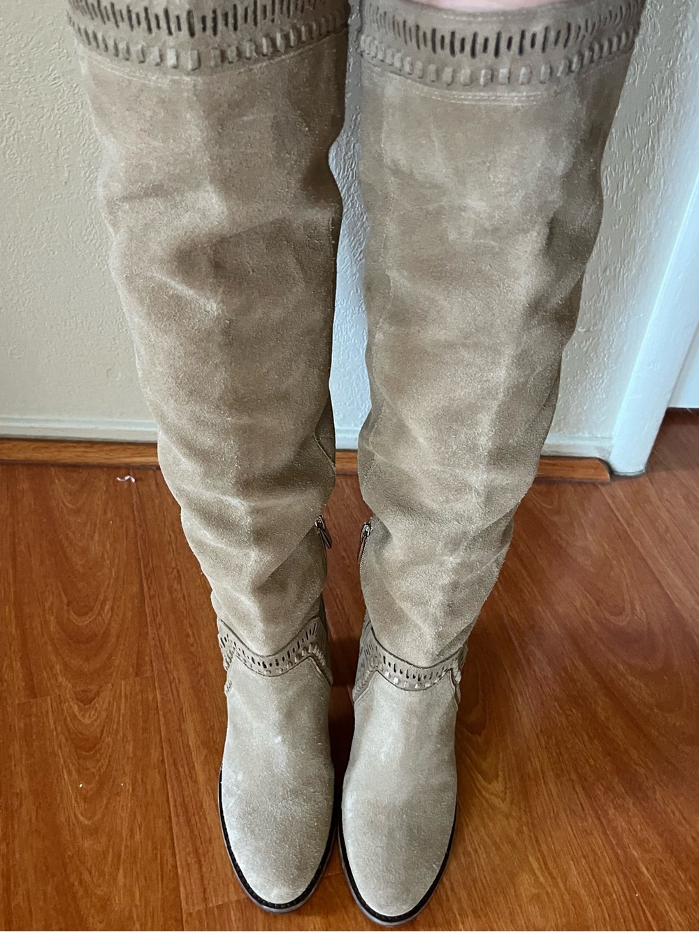 Vince Camuto knee high suede boots